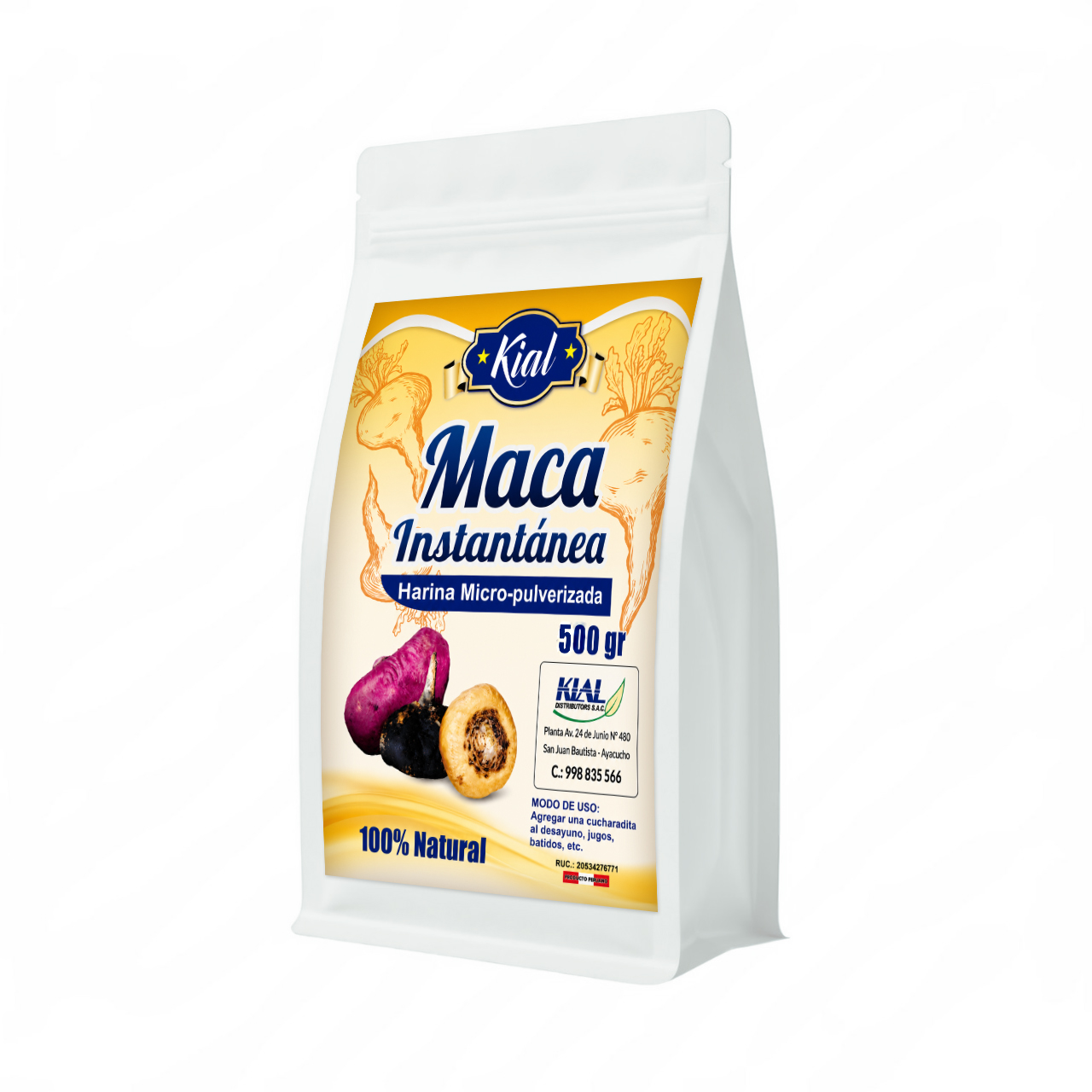 harina de maca amarilla 500 gr